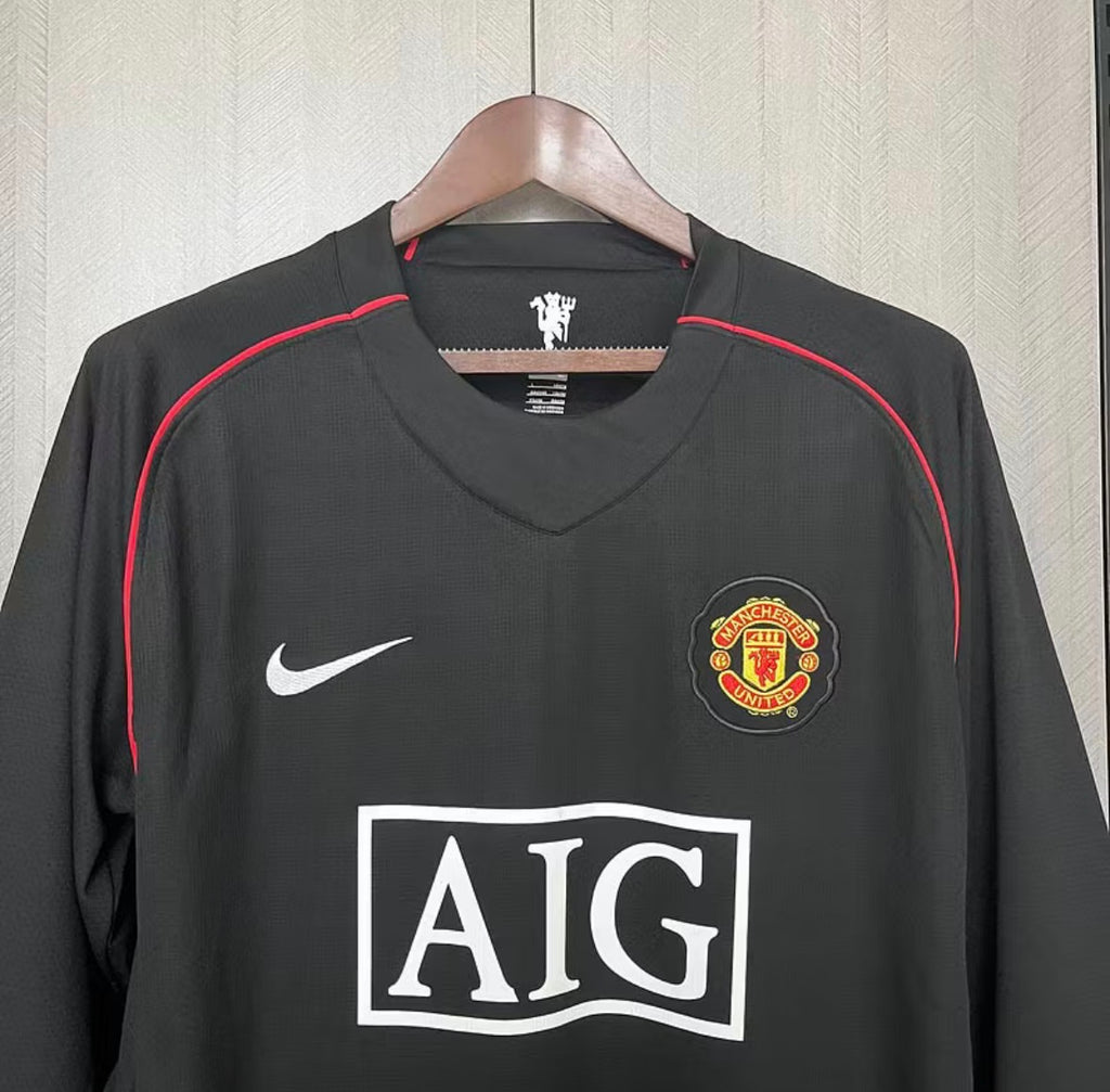 2007/2008 Retro Long Sleeve Manchester United Third Away Football Shirt 1:1
