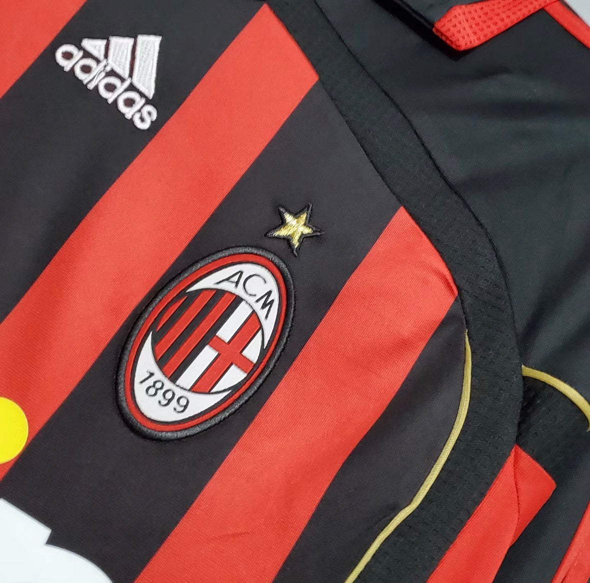 2006/2007 Retro Long Sleeve AC Milan Home Football Shirt 1:1