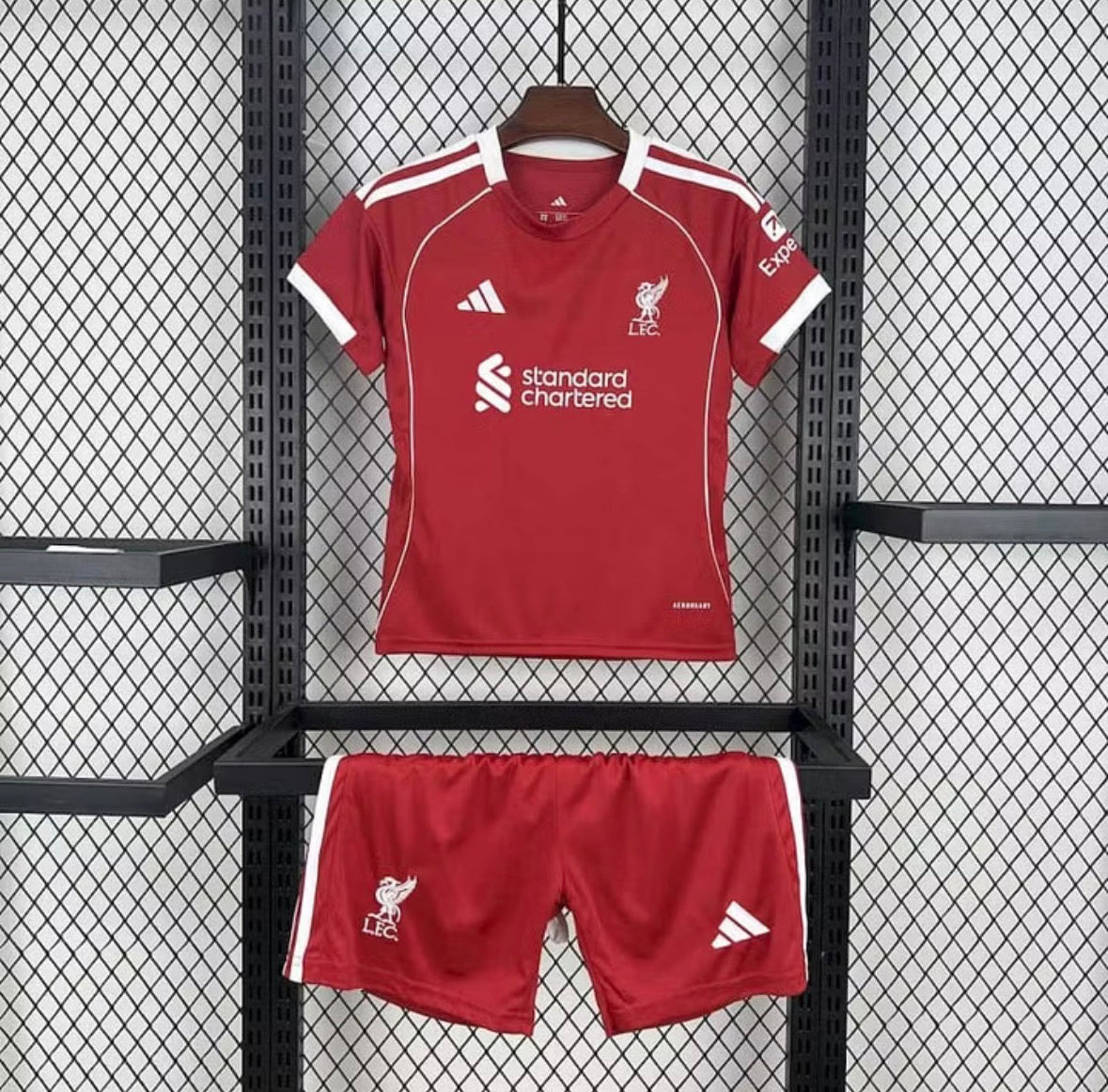 2025/2026 Liverpool Home Soccer Jersey 1:1 Kids Size