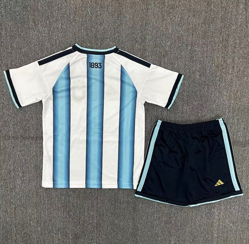 2026 Argentina National Team Home Football Shirt 1:1 Kids Size
