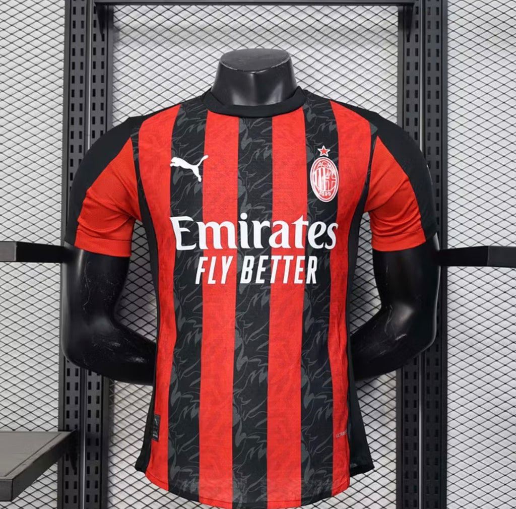 2025/2026 Player Version AC Milan Home Soccer Jersey 1:1
