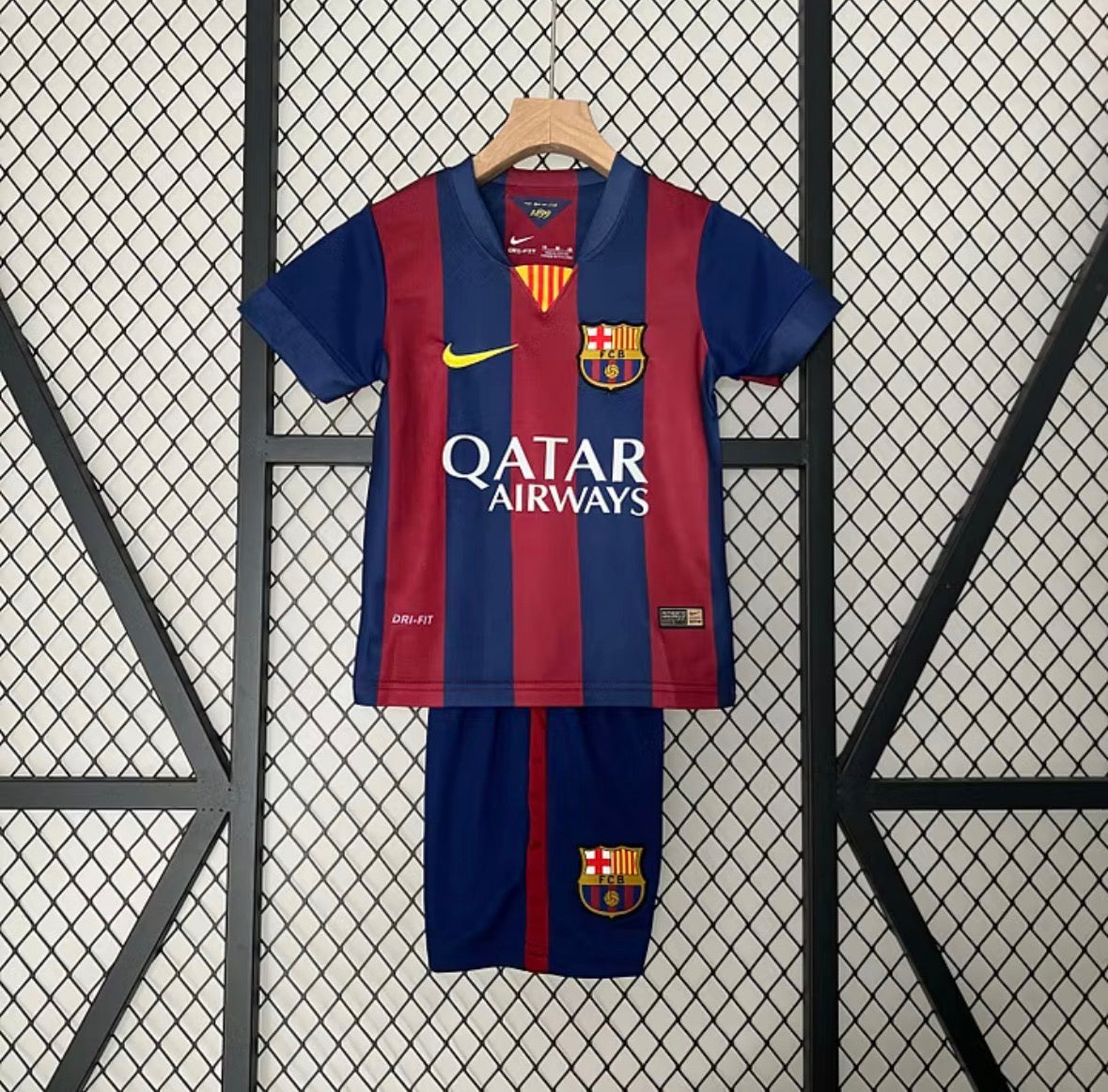 2014/2015 Retro Barcelona Home Football Shirt 1:1 Kids Size