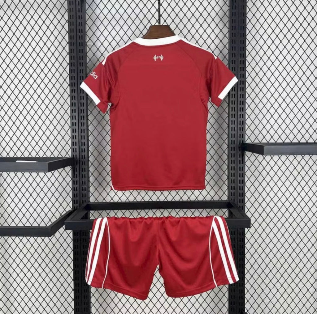 2025/2026 Liverpool Home Soccer Jersey 1:1 Kids Size