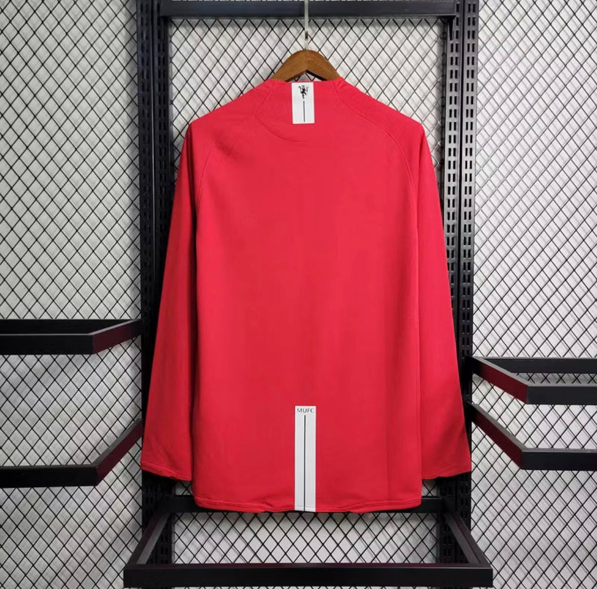 2007-2008 Retro Long Sleeve Manchester United Home Football Shirt 1:1