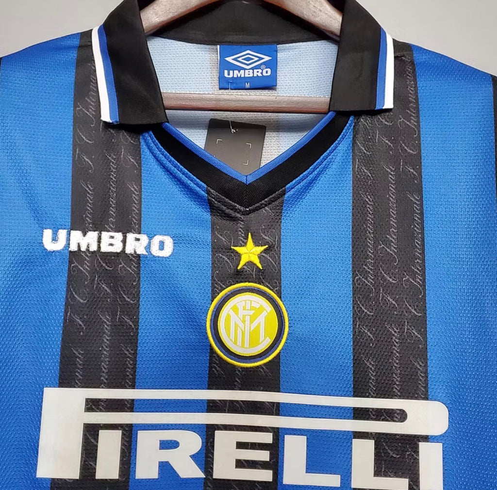 1997/1998 Retro Internazionale Milan Home Football Jersey 1:1