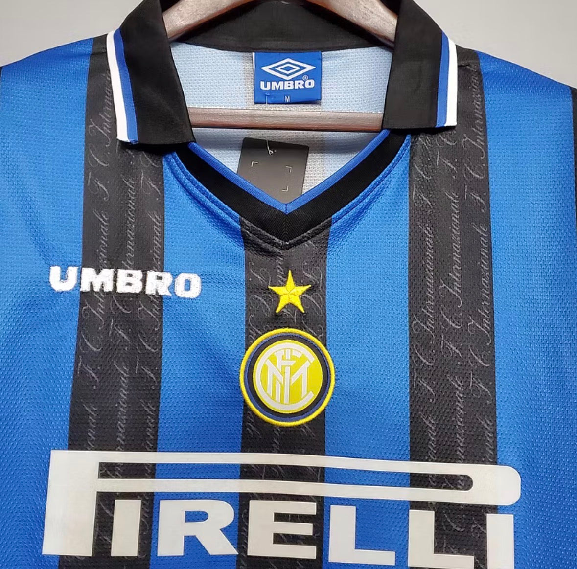 1997/1998 Retro Internazionale Milan Home Football Jersey 1:1