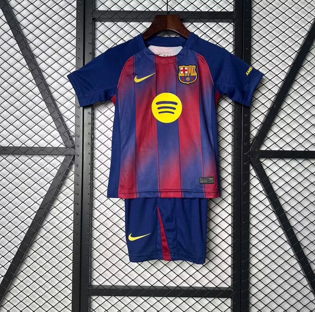 2025/2026 Barcelona Home Football Shirt 1:1 Kids Size