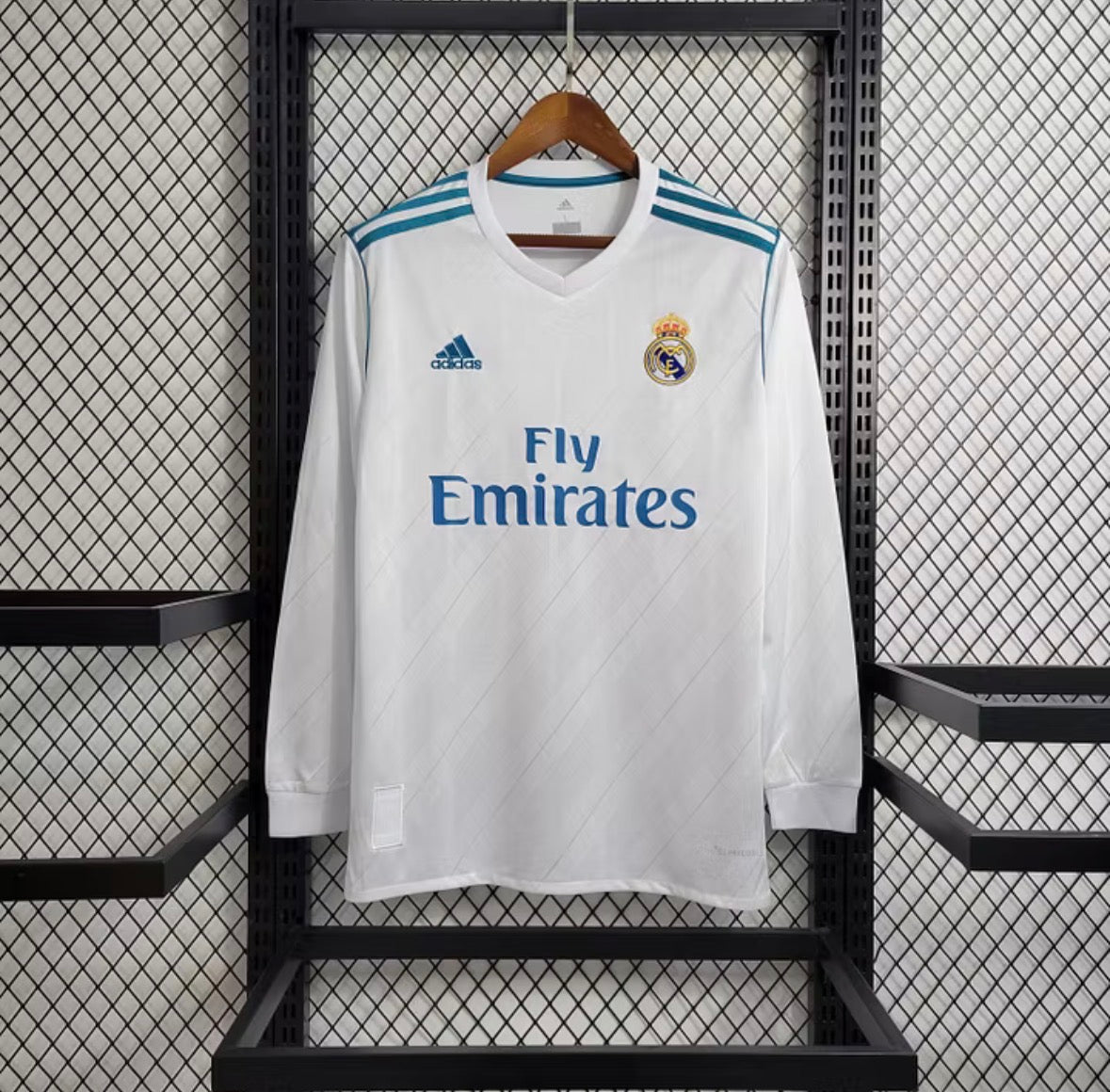 2017/2018 Retro Long Sleeve Real Madrid Home 1:1