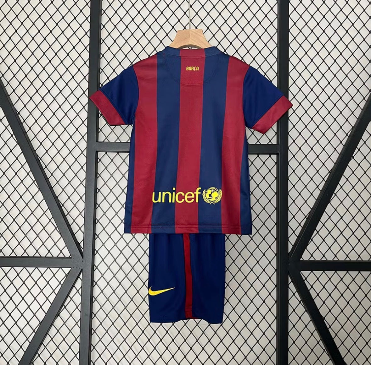 2014/2015 Retro Barcelona Home Football Shirt 1:1 Kids Size
