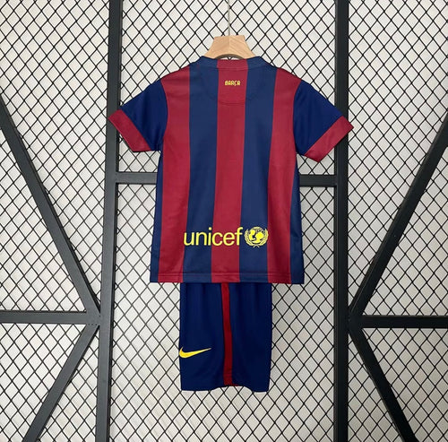 2014/2015 Retro Barcelona Home Football Shirt 1:1 Kids Size