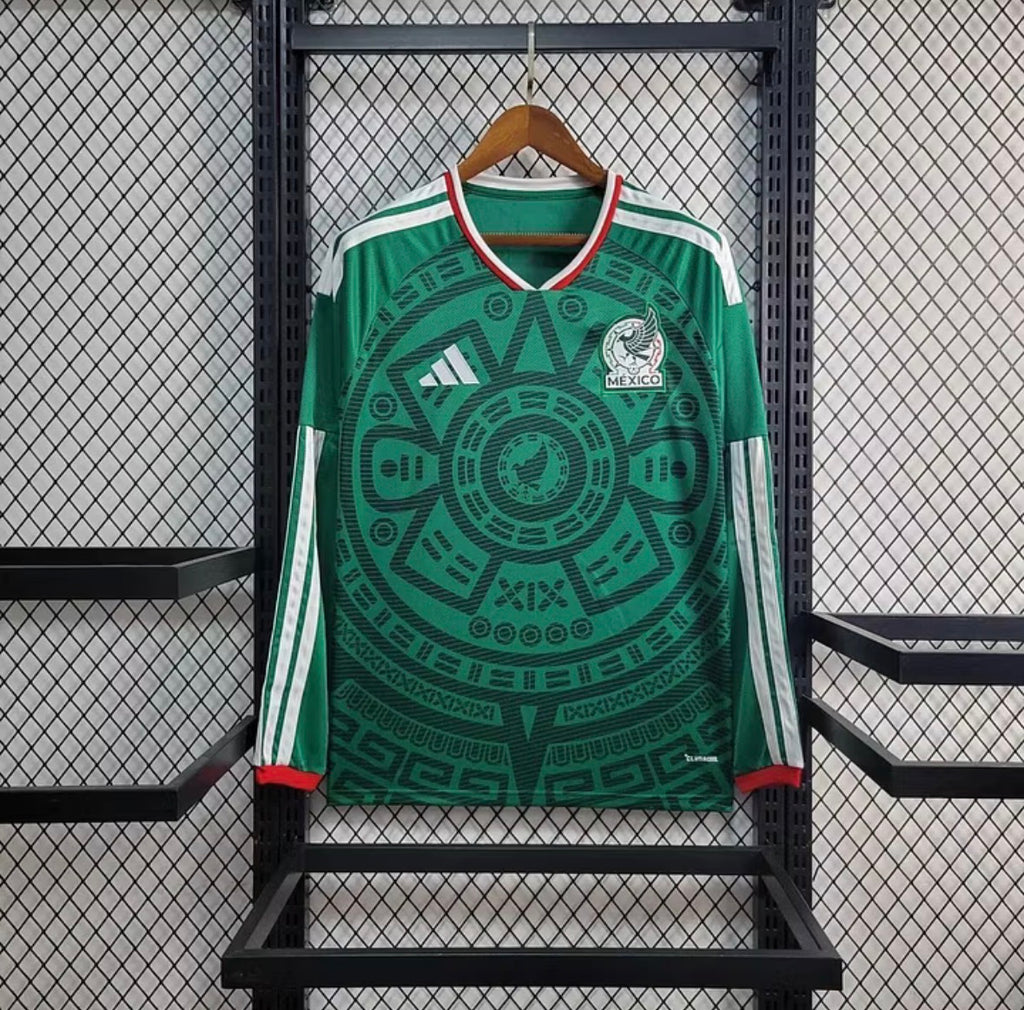 2026 Long Sleeve Mexico National Home Football Shirt 1:1
