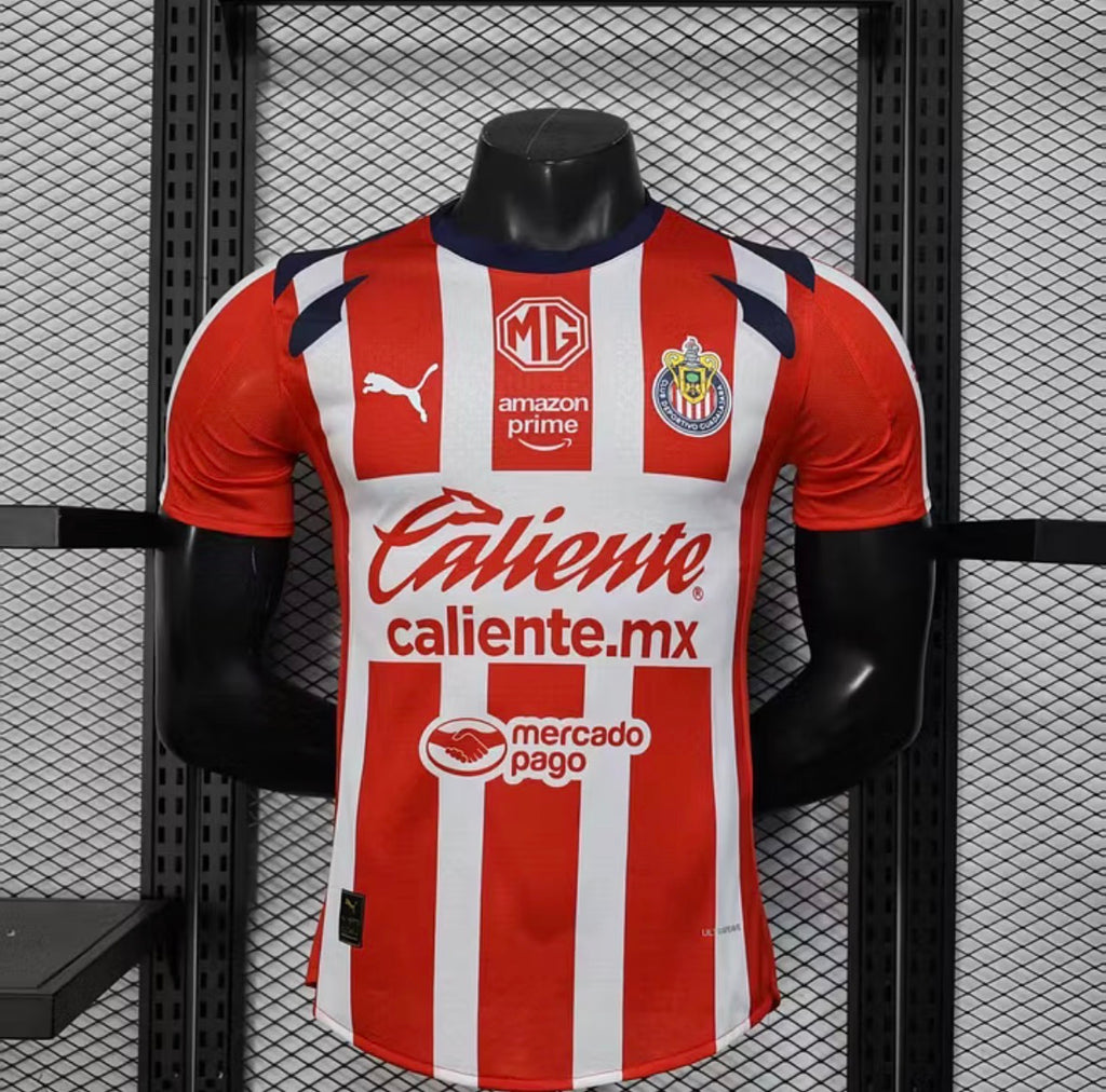 2025/2026 Player Version Chivas Guadalajara Home Soccer Jersey 1:1