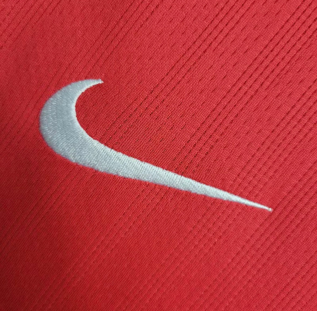 2007-2008 Retro Long Sleeve Manchester United Home Football Shirt 1:1
